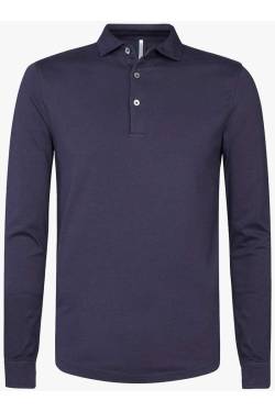 Profuomo Regular Fit Poloshirt dunkelblau, Einfarbig von Profuomo