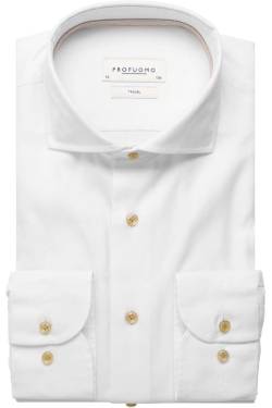 Profuomo Slim Fit Hemd beige, Einfarbig von Profuomo