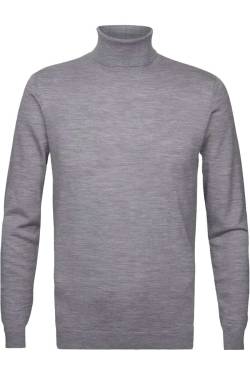 Profuomo Slim Fit Rollkragenpullover grau, Einfarbig von Profuomo