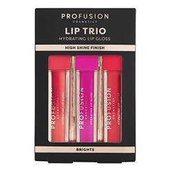 PROFUSION COSMETICS Lip Trio High Shine Lip Gloss – Helligkeit von Profusion Cosmetics