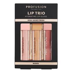 PROFUSION COSMETICS Lip Trio High Shine Lip Gloss – Nudes von Profusion Cosmetics