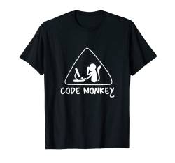 Code Monkey Coder Software Entwickler Computer Hardware Nerd T-Shirt von Programmer Gift Idea Developer Computer Scientist