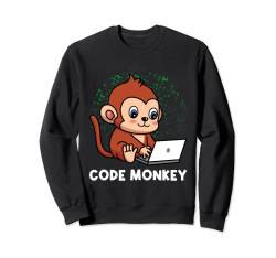 Code Monkey Programming Coder Computer Geek Entwickler PC Sweatshirt von Programmer Gift Idea Developer Computer Scientist
