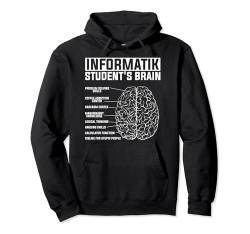 INFORMATIK STUDENT Gehirn Informatiker IT Programmierer Pullover Hoodie von Programmierer ITler System Admin Sprüche