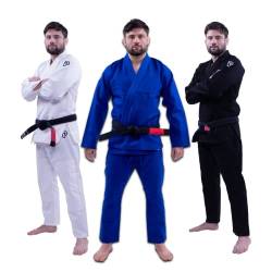 Progress Jiu Jitsu Academy Gi | Leichter BJJ Gi mit kostenlosem weißem Gürtel | BJJ Kimono für Damen und Herren | Durable Jiu Jitsu Gi, Blau, A4 von Progress Jiu Jitsu