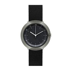 Normal Timepieces - Fuji - Edelstahl Gebürstet IP Grau Nylon Schwarz Unisex Uhren von Projects Watches