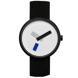 Projects Watches (Denis Guidone Suprematism Blue Edelstahl IP Schwarz Weib Blau Silikon Uhr Unisex von Projects Watches