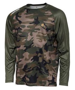 Prologic Unisex UV-Camouflage-Langarm T-Shirt, Camo/Grün, XXL von Prologic