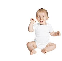 Bio Baby Body Kurzarm Kinder, Weiß, 74/80 von Promodoro