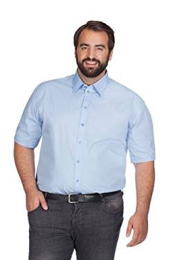 Business Kurzarm-Hemd Plus Size Herren, Hellblau, 5XL von Promodoro