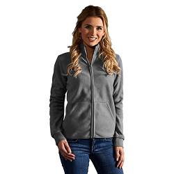 Doppel-Fleece Jacke Damen, Helllgrau-Schwarz, S von Promodoro