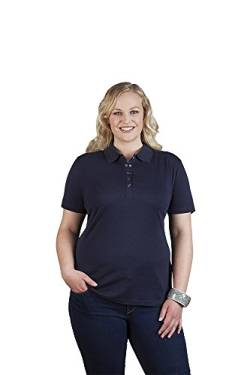 Interlock Poloshirt Plus Size Damen, Marineblau, 4XL von Promodoro