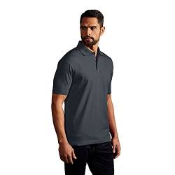 Jersey Poloshirt Herren, Charcoal, M von Promodoro