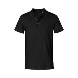 Jersey Poloshirt Plus Size Herren, Schwarz, 5XL von Promodoro