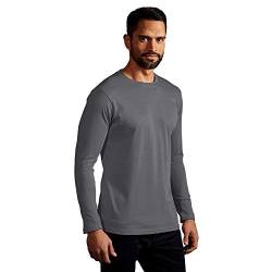 Premium Langarmshirt Herren, Stahlgrau, L von Promodoro