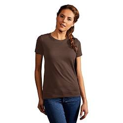 Premium T-Shirt Plus Size Damen, XXXL, Braun von Promodoro