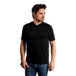 Premium V-Ausschnitt T-Shirt Herren, Schwarz, XXL von Promodoro