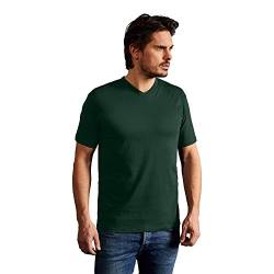 Premium V-Ausschnitt T-Shirt Herren, Waldgrün, XL von Promodoro