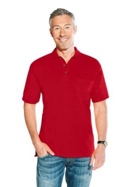 Schweres Pique Poloshirt mit Brusttasche - Farbe: Fire Red - Größe: 4XL von Promodoro