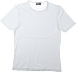 Slim-Fit T-Shirt Herren, Weiß, L von Promodoro