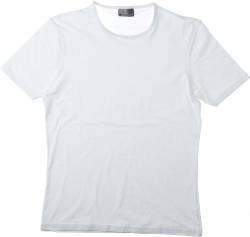 Slim-Fit T-Shirt Herren, Weiß, M von Promodoro