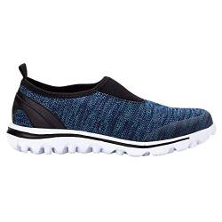 Propét Damen TravelActiv Slip-on Sneaker, Blue Heather, 40.5 EU Schmal von Propét