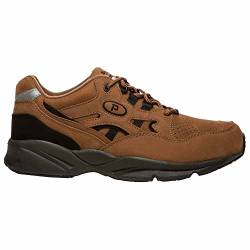 Propét Herren Stability Walker Walking Sneakers Medicare Approved Schuhe, Nubukleder Choco/Schwarz, 17 X-Wide von Propét