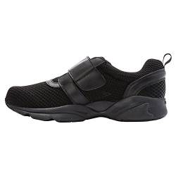 Propét Herren Stability X Strap Sneaker, Schwarz, 51.5 EU Weit von Propét