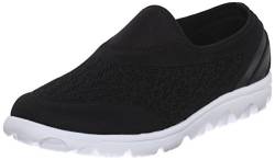 Propét TravelActiv Damen-Sneaker Oxford zum Reinschlüpfen, Schwarz, 43 EU von Propét