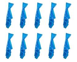 10x Regenponcho mit Kapuze Regenjacken für Konzerte Festivals Wandern Radfahren Wasserdicht Durchsichtig Outdoorjacke Regencape (Kunststoff, Blau) von Provance