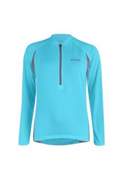 Proviz Klassisches Damen-Sport-T-Shirt, langärmelig, reflektierend, atmungsaktiv, Activewear-Top zum Laufen/Radfahren, himmelblau, 44 von Proviz
