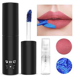 Prreal Lip Stain, Peel Off Lip Stain Lip Tint, Tattoo Color Lip Gloss,Long Lasting Waterproof Liquid Lipstick with 3ML Empty Spray Bottle,Non-stick Cup Lip Tint Lip Makeup For Women Girls#Pink von Prreal