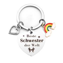 Schwester Geschenk Schwester Schlüsselanhänger Mädchen Geschenke Für Schwester Valentinstag Geschenke Schwester Geschenk Schwester Weihnachten Beste Schwester Geschenke Schwester Geburtstagsgeschenk von Prrivnix