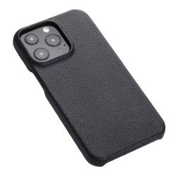 PuRoxx Schutzhülle für iPhone 15 Pro Max/15 Pro/15, Ultra Dünne Leichte Leder Stoßfest Handyhülle, Kamera Objektivschutz Hülle,Schwarz,15Pro von PuRoxx