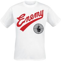 Public Enemy T-Shirt - Enemy Target - S bis M - für Männer - Größe M - weiß  - Lizenziertes Merchandise! von Public Enemy