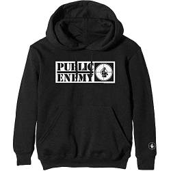 Unbekannt Public Enemy Kapuzenpullover Crosshairs Logo Nue offiziell Unisex Schwarz M von Public Enemy