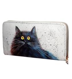 Kim Haskins Cat Zip Around Large Wallet Purse von Puckator