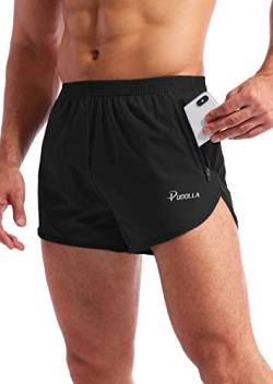 Pudolla Herren Black Medium Shorts, schwarz, Mittel von Pudolla
