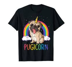 Pugicorn Pug Unicorn T shirt Girls Kids Space Galaxy Rainbow von Pug DU Clothing