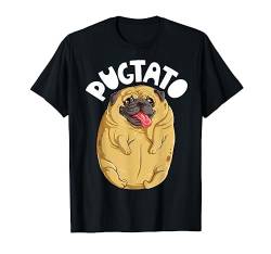Pugtato Mops Kartoffelshirt Hundefreunde Kostüm Lustige Meme Geschenke T-Shirt von Pug DU Clothing