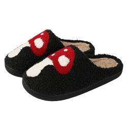 Puimentiua Hausschuhe Damen Plüsch,Winter Cozy Slippers,Niedliche Warme Slides Indoor Outdoor von Puimentiua