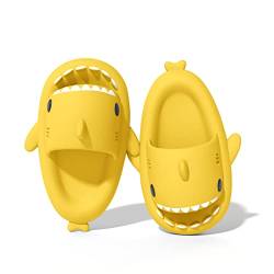 Puimentiua Shark Slides Cute Shark Slippers Lustige Hai Hausschuhe Herren Badelatchen Badeschuhe für Damen Sommer Strand Open Toe Slides Indoor Outdoor von Puimentiua