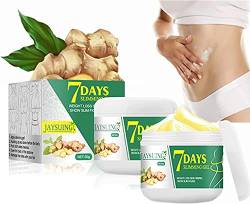 7 Tage Ginger Slimming Cream, Ingwer Hot Cream zum Abnehmen am Bauch, Anti-Cellulite-Creme für Oberschenkel und Po schnell, Fettverbrennungscreme für den Bauch für Frauen und Männer (2PCS) von Pukmqu