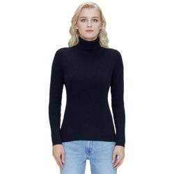 Pulcykp Damen Merinowolle Rollkragenpullover Warm Weich Strickpullover Langarm Stricktop, Schwarz , S von Pulcykp