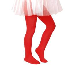 Pullmer Kinder Strumpfhose für Mädchen, Baumwolle, 200 DEN, warme, blickdicht, in 9 Größen(Rot; 68-74) von Pullmer