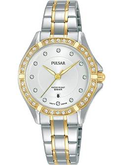 PULSAR Damen Analog Quarz Uhr mit Metall Armband PH7530X1 von Pulsar