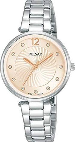 PULSAR Damen Analog Quarz Uhr mit Metall Armband PH8491X1 von Pulsar