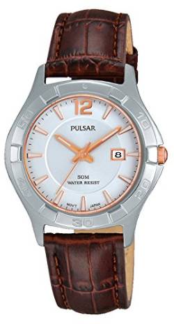 Pulsar Damen-Armbanduhr Analog Quarz Leder PH7431X1 von Pulsar