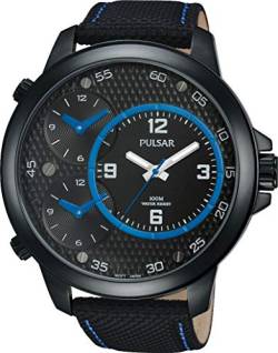 Pulsar Herren-Armbanduhr XL X Analog Quarz Leder PX8009X1 von Pulsar