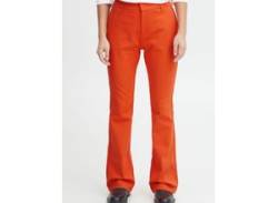PULZ Jeans Stoffhose Damen Baumwolle, orange von Pulz Jeans